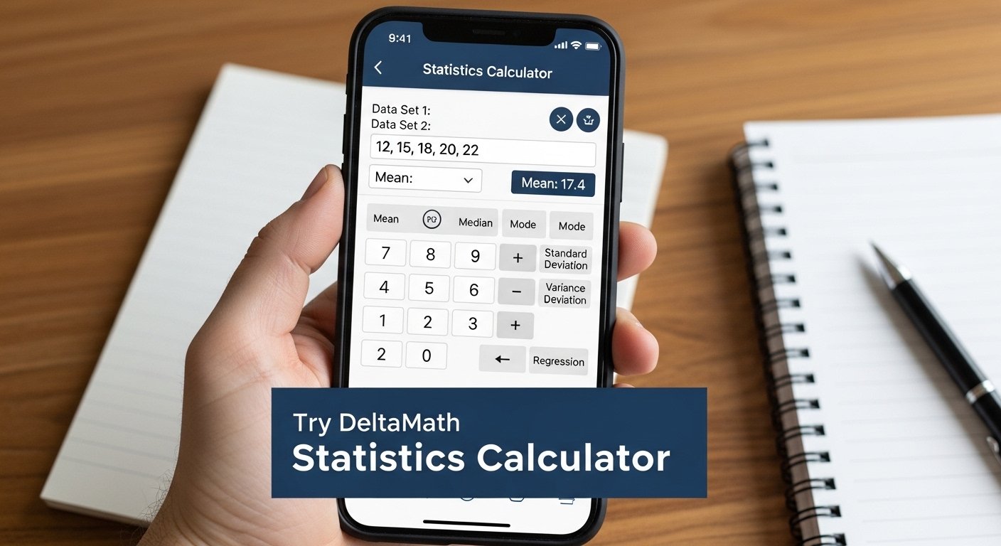 Try DeltaMath Statistics Calculator
